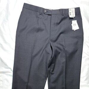 Jack Victor Dress Pants Men's 36R Samson Grey 100% Wool Unhemmed